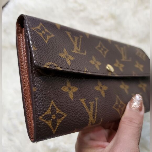 AUTHENTIC Louis Vuitton Sarah Wallet Canvas - Picture 10 of 13